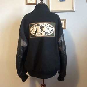 Vintage Cooperstown Baseball Leather Jacket